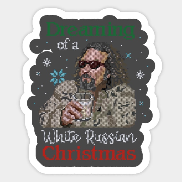 The Dude Imbibes Sticker by ACraigL